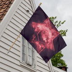 Fiery Star of David Print House Flag
