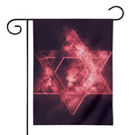 Fiery Star of David Print House Flag