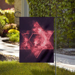 Fiery Star of David Print House Flag