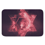 Fiery Star of David Print Indoor Door Mat
