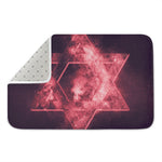 Fiery Star of David Print Indoor Door Mat