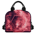 Fiery Star of David Print Insulated Lunch Bag