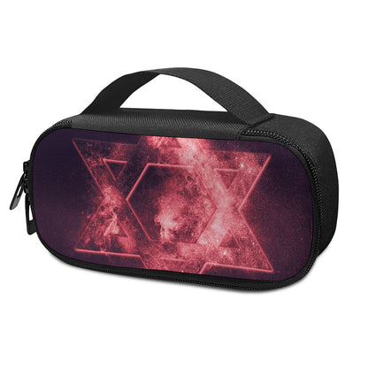 Fiery Star of David Print Insulin Cooler Travel Case