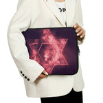 Fiery Star of David Print Laptop Sleeve