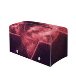 Fiery Star of David Print Leather Tissue Box Cover