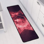 Fiery Star of David Print Long Kitchen Mat