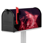 Fiery Star of David Print Mailbox Cover