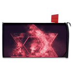 Fiery Star of David Print Mailbox Cover