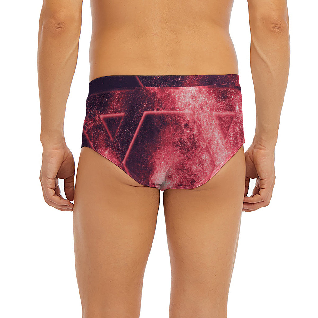 Fiery Star of David Print Men's Briefs