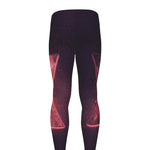 Fiery Star of David Print Men's leggings