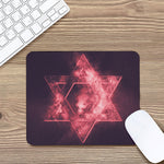 Fiery Star of David Print Mouse Pad