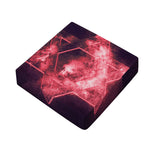 Fiery Star of David Print Outdoor Seat Cushion Cover