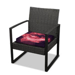 Fiery Star of David Print Outdoor Seat Cushion Cover