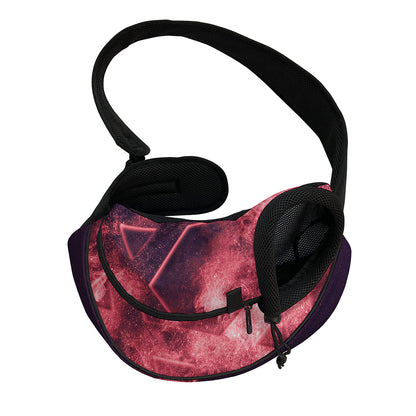 Fiery Star of David Print Pet Sling Carrier