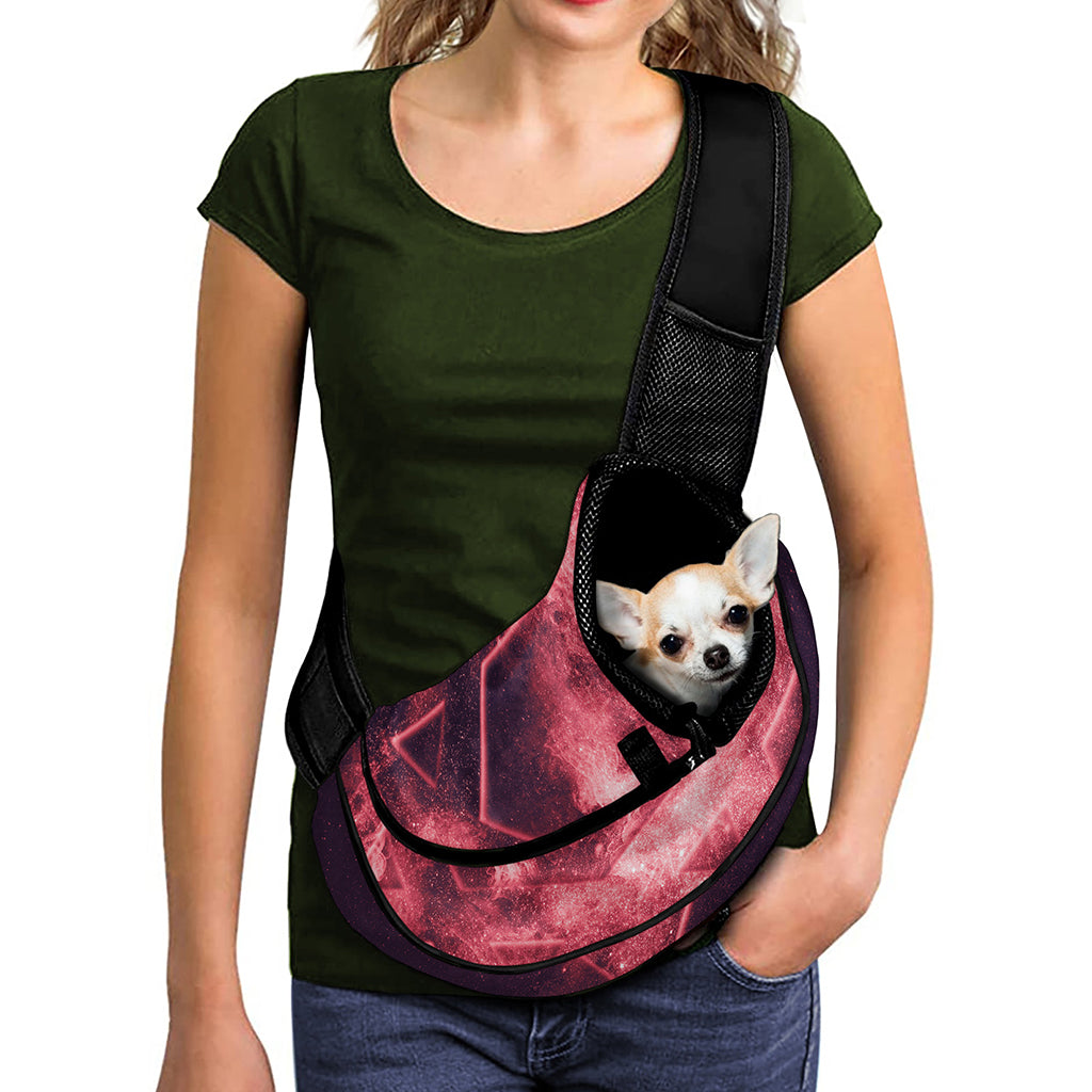 Fiery Star of David Print Pet Sling Carrier