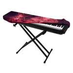 Fiery Star of David Print Piano Keyboard Cover