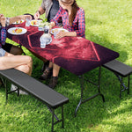Fiery Star of David Print Picnic Table Cover