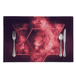 Fiery Star of David Print Placemat