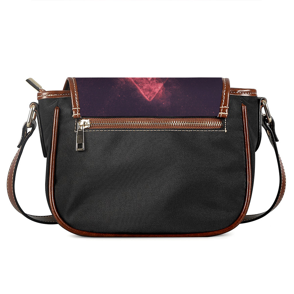 Fiery Star of David Print Saddle Bag