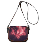 Fiery Star of David Print Saddle Bag