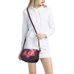 Fiery Star of David Print Saddle Bag