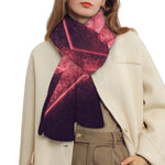 Fiery Star of David Print Scarf