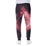 Fiery Star of David Print Scuba Joggers