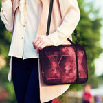 Fiery Star of David Print Shoulder Strap Bible Bag