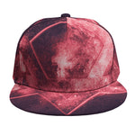 Fiery Star of David Print Snapback Cap