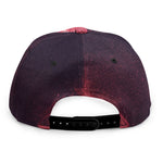 Fiery Star of David Print Snapback Cap