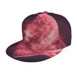 Fiery Star of David Print Snapback Cap