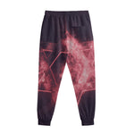 Fiery Star of David Print Sweatpants