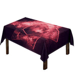 Fiery Star of David Print Tablecloth