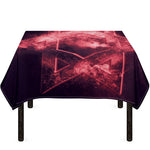 Fiery Star of David Print Tablecloth