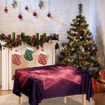Fiery Star of David Print Tablecloth