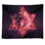 Fiery Star of David Print Tapestry