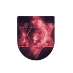 Fiery Star of David Print Toilet Lid Cover