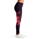 Fiery Star of David Print Women's Leggings
