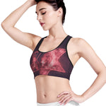 Fiery Star of David Print Women's Sports Bra