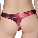 Fiery Star of David Print Women's Thong
