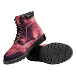 Fiery Star of David Print Work Boots