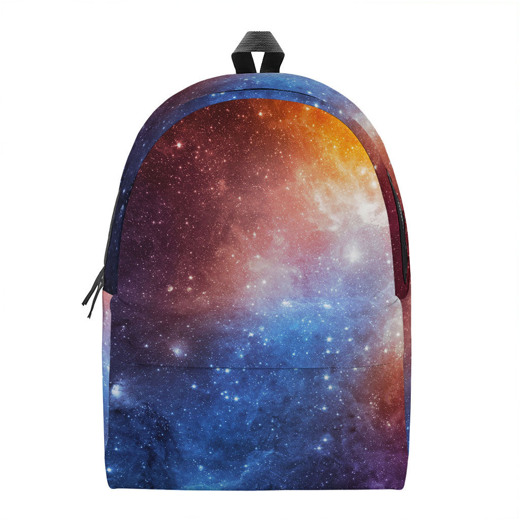 Fiery Universe Nebula Galaxy Space Print Backpack