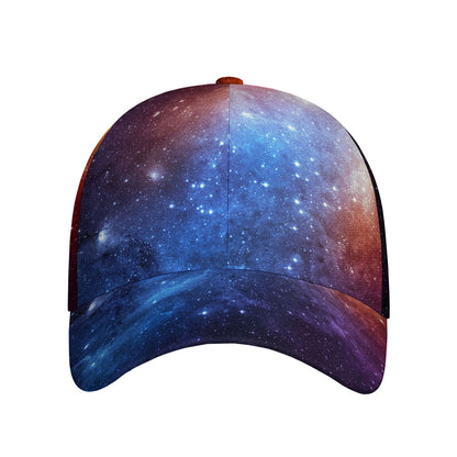 Fiery Universe Nebula Galaxy Space Print Baseball Cap