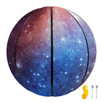 Fiery Universe Nebula Galaxy Space Print Basketball