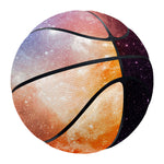 Fiery Universe Nebula Galaxy Space Print Basketball
