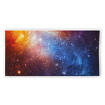 Fiery Universe Nebula Galaxy Space Print Beach Towel
