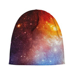 Fiery Universe Nebula Galaxy Space Print Beanie