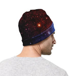 Fiery Universe Nebula Galaxy Space Print Beanie