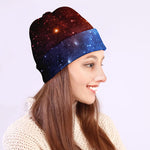 Fiery Universe Nebula Galaxy Space Print Beanie