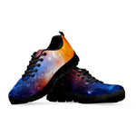 Fiery Universe Nebula Galaxy Space Print Black Running Shoes